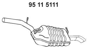 Глушитель выхлопных газов конечный