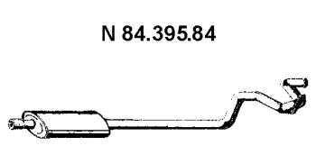 Глушитель выхлопных газов конечный
