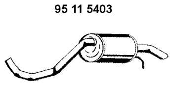 Глушитель выхлопных газов конечный