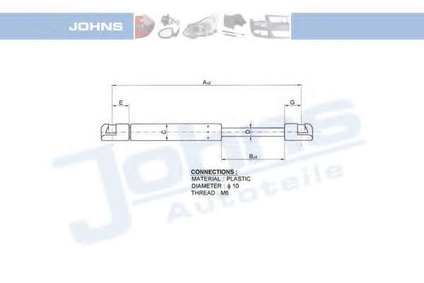 Газовая пружина, крышка багажник