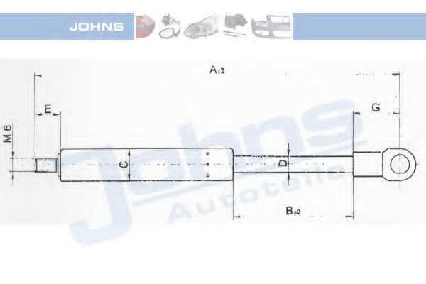 Газовая пружина, капот