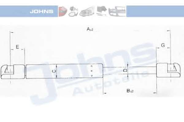 Газовая пружина, крышка багажник