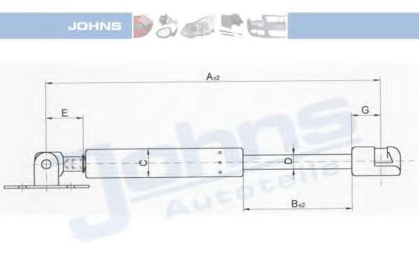 Газовая пружина, капот