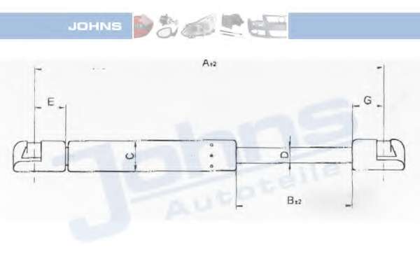 Пружина газова / помещения для груза