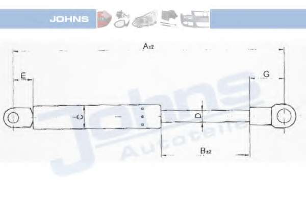 Газовая пружина, крышка багажник