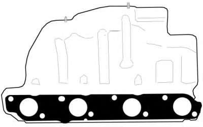 Прокладка, выпускной коллектор