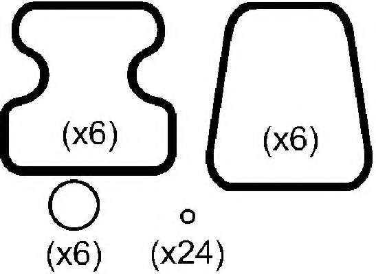 Комплект прокладок, крышка головки цилиндра