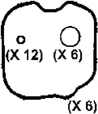 Комплект прокладок, крышка головки цилиндра
