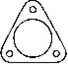 Прокладка, труба выхлопного газа