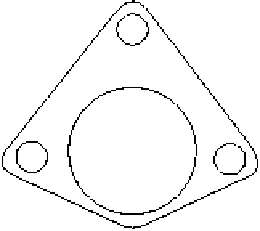 Прокладка, труба выхлопного газа