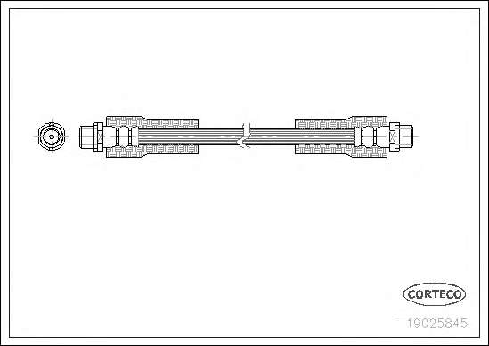 Шланг гальмівний (передній) Audi A4/A6/VW Passat 1.6-4.2 94- (295mm)