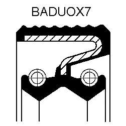 Сальник раздаточної коробки MB M-class (W163) 2.3/5.4 98-05 (41.27x61.93x12)