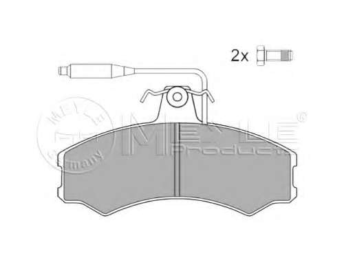 Комплект тормозных колодок, дисковый тормоз