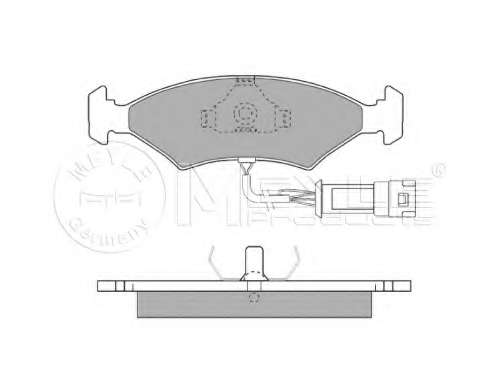 Комплект тормозных колодок, дисковый тормоз