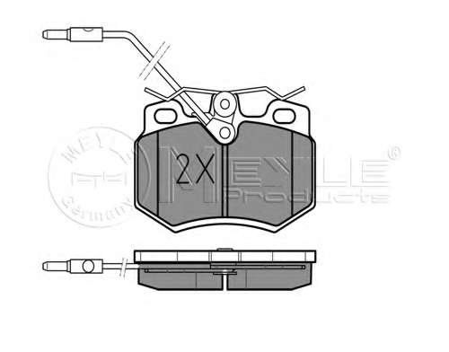 Колодки гальмівні (передні) Citroen AX/C15/C6/Visa/Peugeot 205 II/407 1.0-2.2D 84-