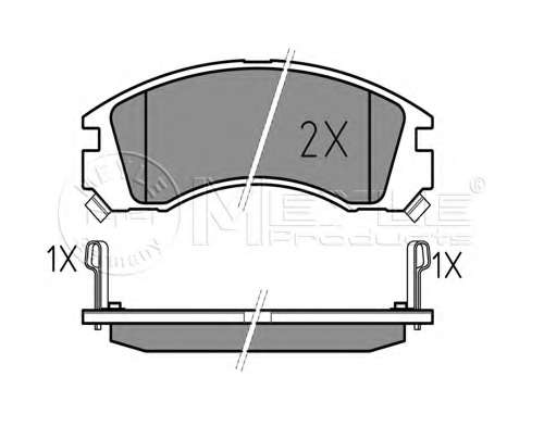 Колодки гальмівні (передні) Mitsubishi Outlander/Lancer/Pajero