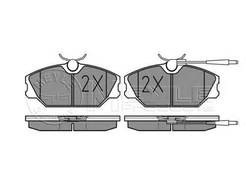 Колодки гальмівні (передні) Renault Laguna I/Megane I 1.6-2.0 i/DT 93-01