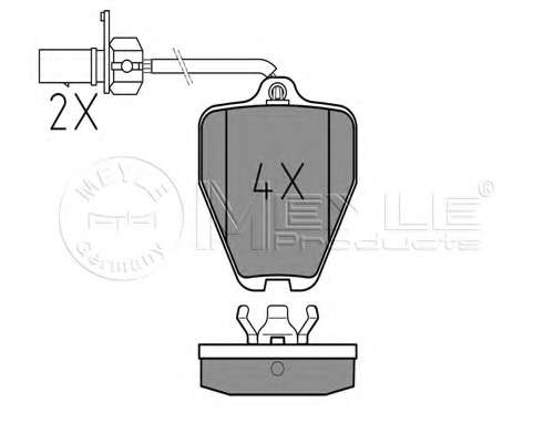 Комплект тормозных колодок, дисковый тормоз