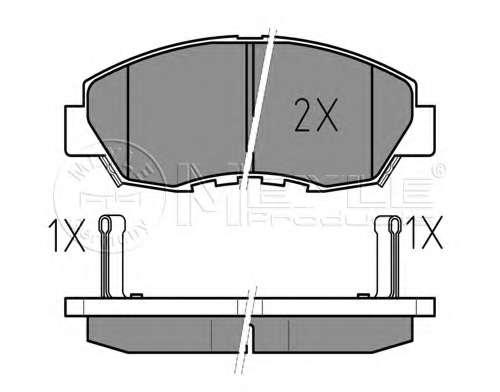 Колодки гальмівні (передні) Honda Accord lV 89-94 (Akebono)