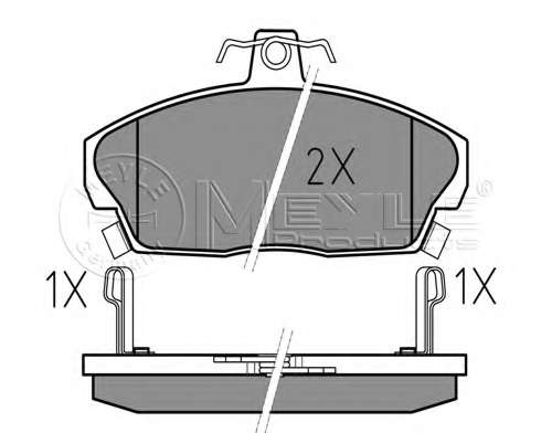 Колодки гальмівні (передні) Honda Civic VI/VII -05