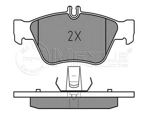 Колодки гальмівні (передні) MB E-class (W210) 95-02 (ATE)