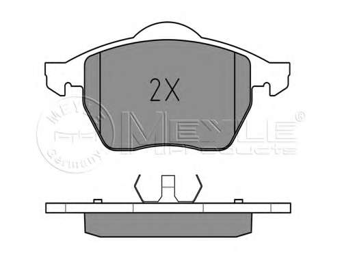 Колодки гальмівні (передні) Ford Galaxy 95-15/Seat Alhambra 96-10/VW Sharan 95-10 (Ate)