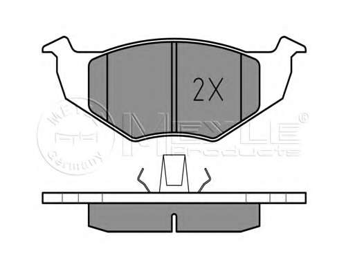 Колодки гальмівні (передні) Seat Cordoba/Ibiza/Toledo 93-02/VW Golf III/Polo 91-02
