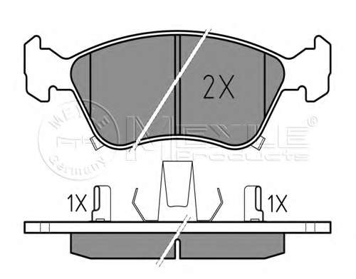 Колодки гальмівні (передні) Toyota Avensis 1.6-2.0/2.0TD 97-03