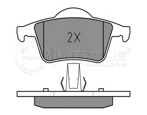 Колодки гальмівні (задні) Volvo S60 00-10/S70 97-00/S80 98-06/V70 95-08/XC70 Cross Country 97-07