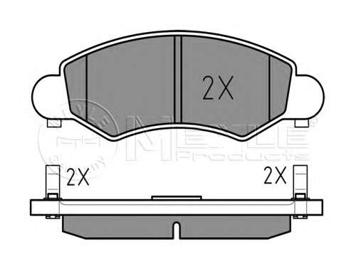 Комплект тормозных колодок, дисковый тормоз