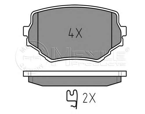 Колодки гальмівні (передні) Suzuki Grand Vitara 94-03