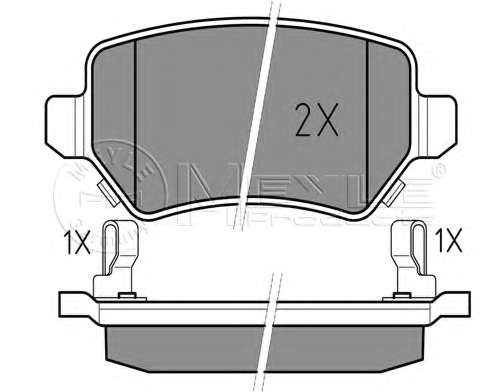 Колодки гальмівні (задні) Opel Combo 01- (з датчиком)