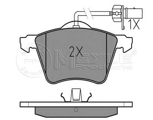 Колодки гальмівні (передні) Seat Alhambra/VW Sharan 1.8-1.9TDI 95-10 (Ate)