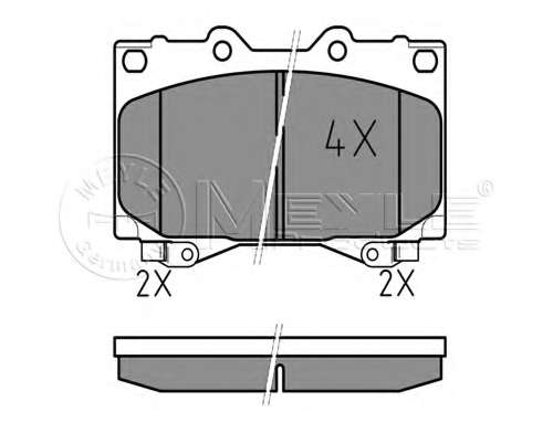 Колодки гальмівні (передні) Toyota Land Cruiser 90- (Sumitomo)