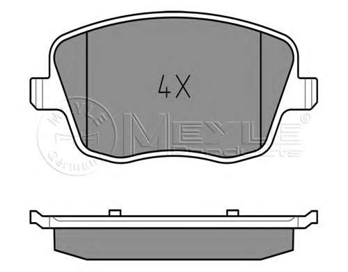 Колодки гальмівні (передні) Seat Cordoba/Ibiza IV/VW Polo/Skoda Fabia 99-15/Roomster 06-15