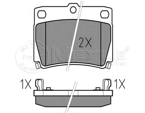 Колодки гальмівні (задні) Mitsubishi Pajero 91-00/Pajero Sport 98-