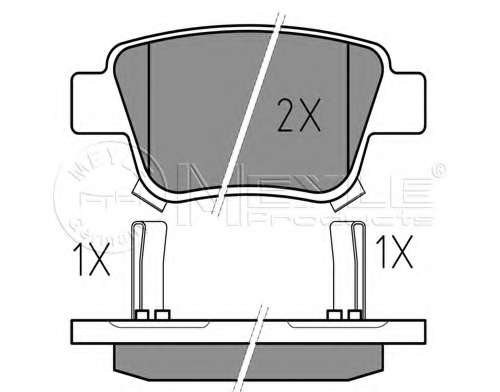 Колодки гальмівні (задні) Toyota Avensis/Corolla 1.6-2.4i 03-09 (Bosch)