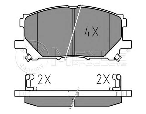 Колодки гальмівні (передні) Lexus RX 03- (140.8x59.5)