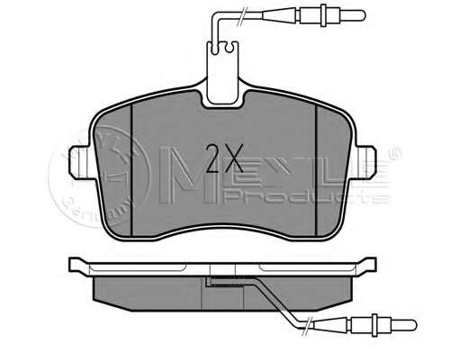 Колодки гальмівні (передні) Peugeot 407 1.6HDI/1.8/2.0/2.0HDI 04- (TRW) (з датчиком)