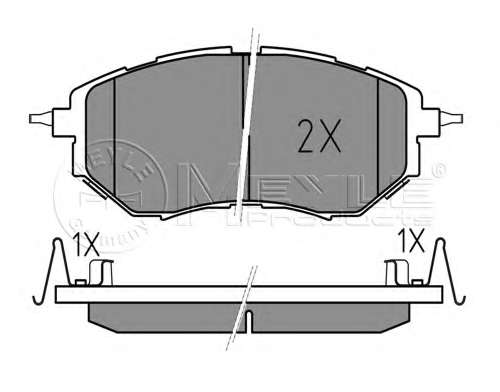 Колодки гальмівні (передні) Subaru Legacy IV 2.0-3.0 03-09