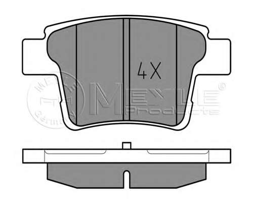 Колодки гальмівні (задні) Ford Mondeo III 1.8-2.2 00-09