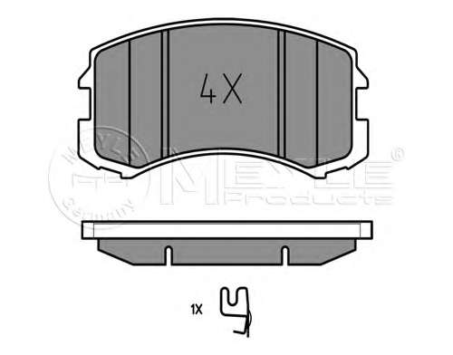 Комплект тормозных колодок, дисковый тормоз