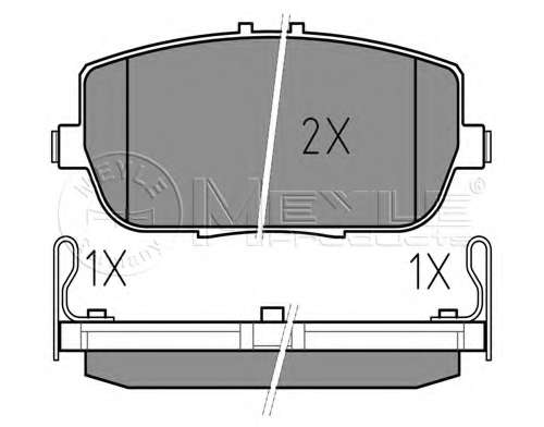 Комплект тормозных колодок, дисковый тормоз