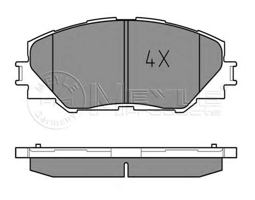 Колодки гальмівні (передні) Toyota RAV4 2.0-3.5/Auris 1.8 05-