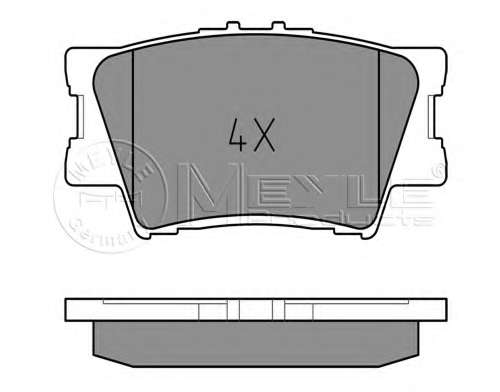 Колодки гальмівні (задні) Toyota Rav4 06- (96.6x49.2)