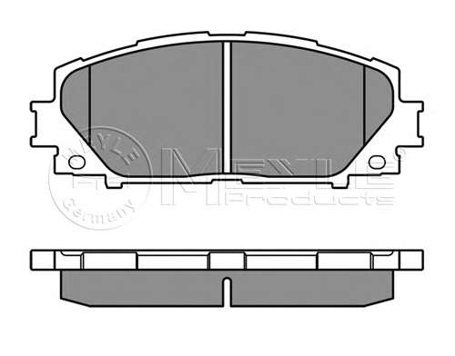 Колодки гальмівні (передні) Toyota Corolla 06/Yaris 05- (Akebono)