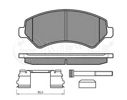 Колодки гальмівні (передні) Citroen Jumper/Fiat Ducato/Peugeot Boxer 2.0-3.0HDi 06- R16