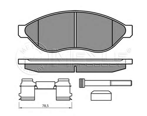 Колодки гальмівні (передні) Citroen Jumper/Fiat Ducato/Peugeot Boxer 06- (Brembo)/(з датчиком)