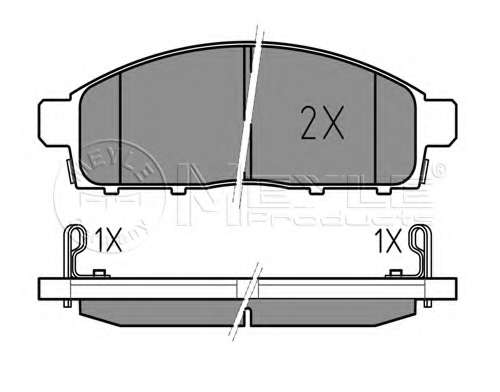 Колодки гальмівні (передні) Mitsubishi L200 2.5DI-D 05-15