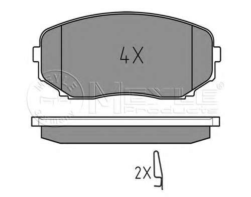 Колодки гальмівні (передні) Mazda CX-7/CX-9 06-/Mitsubishi Eclipse/Outlander 17- (Sumitomo)